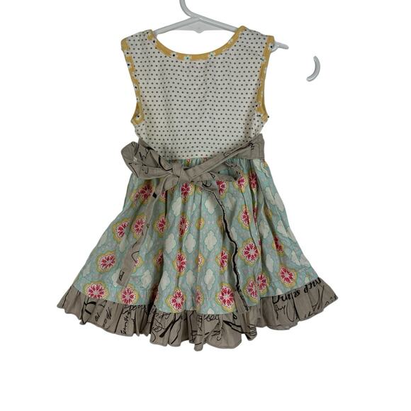 Mustard Pie Peasant Dress Size 3 Months Cottagecore Ruffle Floral Shabby Chic - Picture 12 of 12